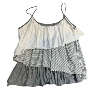 Target Apparel Asymmetrical Ruffle Tank